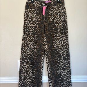 Edikted Leopard Print Pants